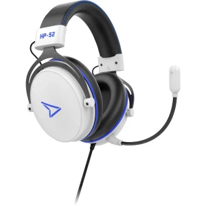 Steelplay HP52 igraće naglavne slušalice sa mikrofonom 3,5 mm priključak, USB sa vrpcom preko ušiju bijela/crna slika