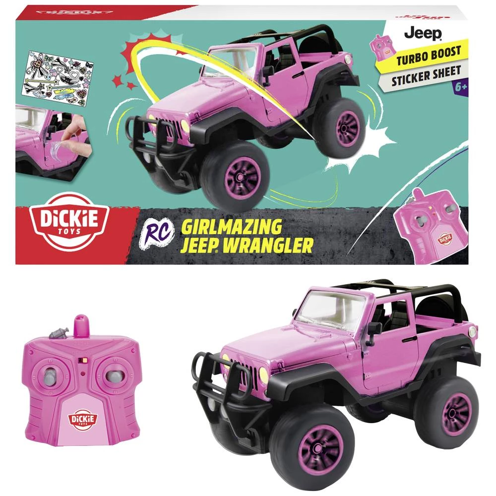 Dickie Toys 251105000 Girlmazing Jeep Wrangler 1:16 RC model automobila za početnike električni  terensko vozilo slika