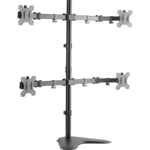 4-struki Postolje za monitor 33,0 cm (13") - 81,3 cm (32") Vrtljivi nosač, Nagibni i okretni LogiLink Quad Monitor Desk Stand 13 slika
