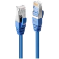 LINDY 45646 RJ45 mrežni kabel, Patch kabel cat 6 S/FTP 7.50 m plava boja  1 St. slika