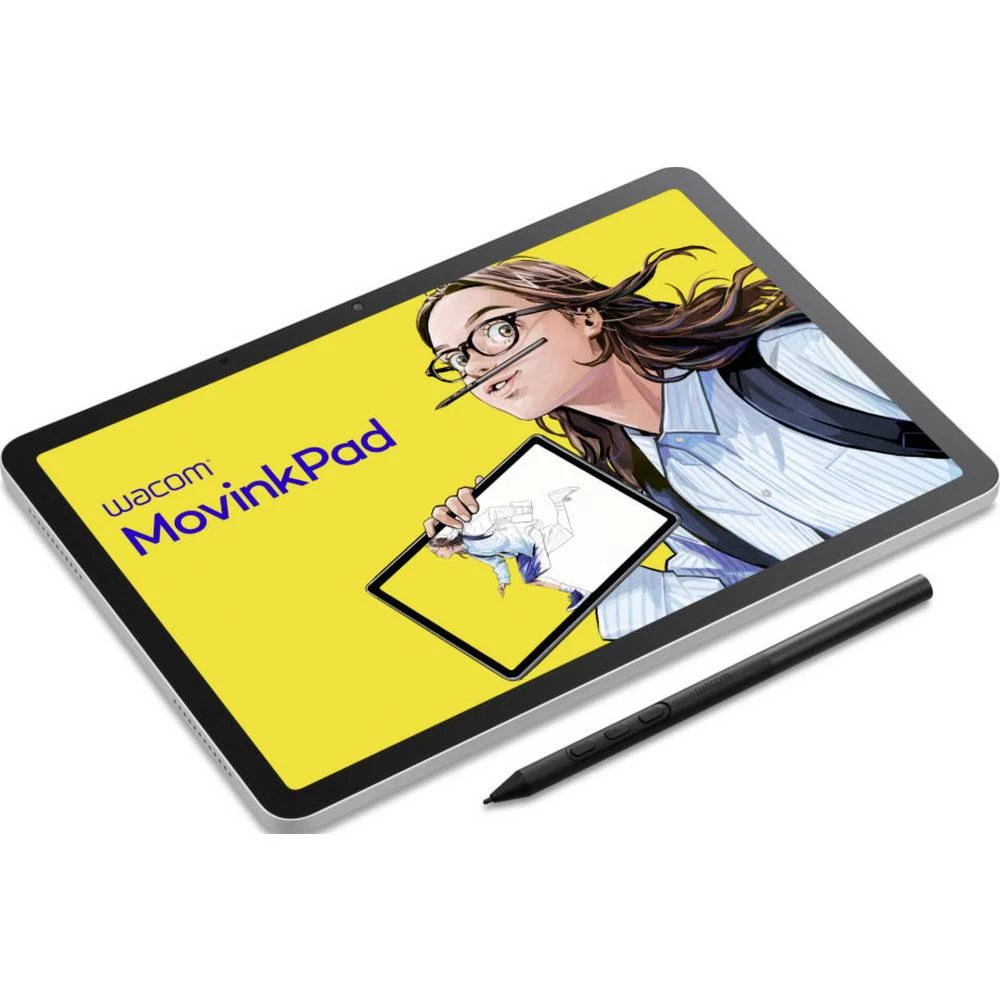 Wacom Wacom MovinkPad 11 lan, Bluetooth®, WLAN grafički tablet Creative pen display srebrno-siva slika