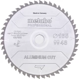 Metabo Aluminium Cut Professional 628276000 list kružne pile 165 x 20 x 1.2 mm Broj zubaca (po inču): 48 1 St.