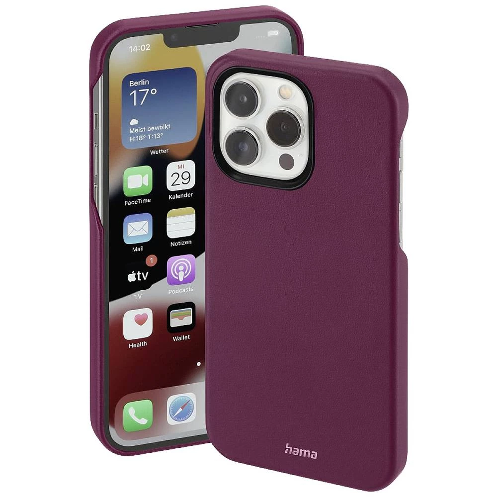 Hama Finest Sense Pogodno za model mobilnog telefona: iPhone 14 Pro, bordo boja Hama Finest Sense etui Apple iPhone 14 Pro bordo boja slika