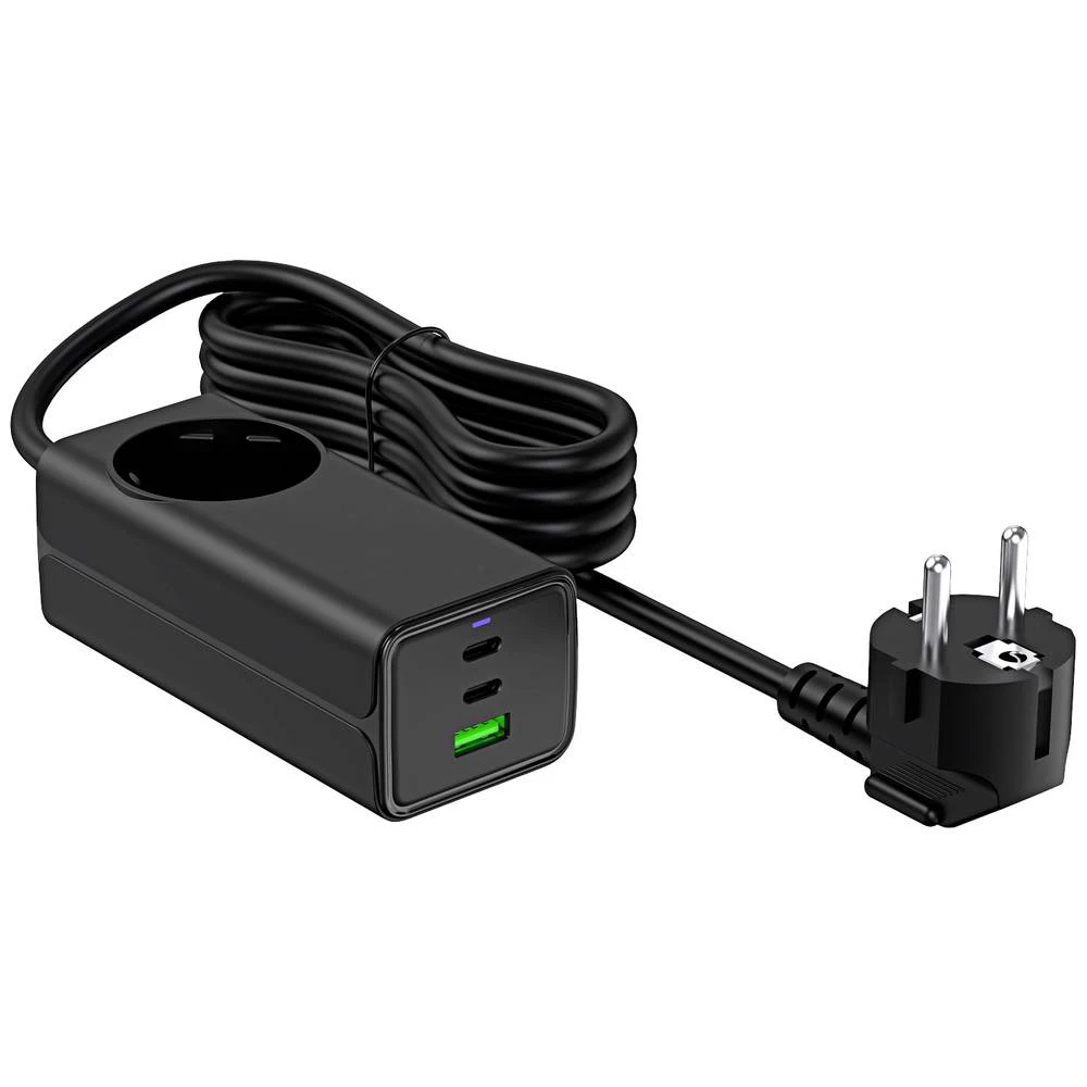 Akyga AK-CH-21 USB punjač 65 W   USB-C®, USB-A, sigurnosna utičnica Broj izlaza: 4 x slika