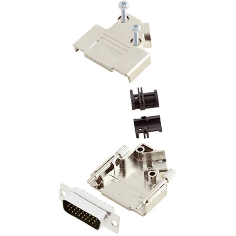 Komplet D-SUB pinskih konektora 45 ° Broj polova: 26 Lemni kup TRU COMPONENTS TCD45PKM15HDP26K 1 ST slika