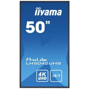 Iiyama ProLite LH5042UHS-B3 Digital Signage zaslon Energetska učinkovitost 2021: G (A - G) 125.7 cm 49.5 palac 3840 x 2160 Pixel 18/7 slika