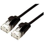 Roline 21.15.3956 RJ45 mrežni kabel, Patch kabel CAT 6a U/UTP 3.00 m crna  1 St.