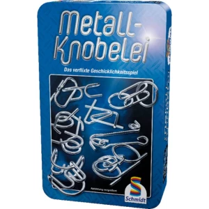 Schmidt Spiele Metall-Knobelei Mitbringspiel in der Metalldose 51206 slika
