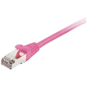 Equip 605585 RJ45 mrežni kabel, Patch kabel cat 6 S/FTP 7.5 m ružičasta pozlaćeni kontakti 1 St. slika