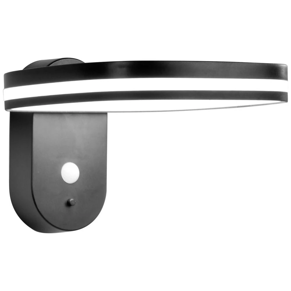 ECO-Light CHICAGO 2220210 vanjska solarna zidna lampa s detektorom pokreta   6 W  crna slika