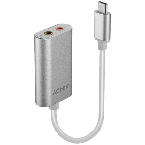 Lindy 42711 Kabel za mobitel Bijeli USB C 3,5 mm LINDY AV pretvarač  [USB-C™ - utičnica] slika