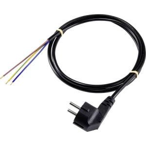 Sygonix SY-5043468 struja priključni kabel  crna 3.00 m slika