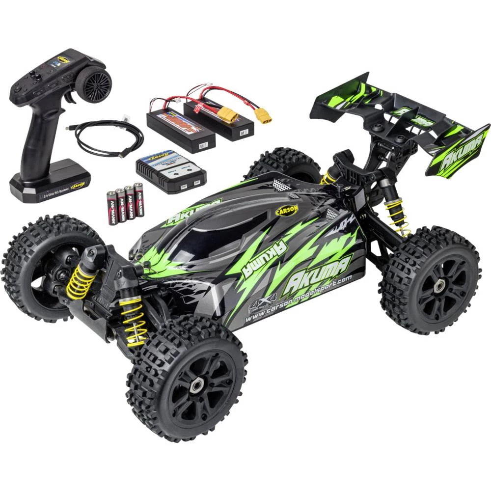 Carson Modellsport Akuma Buggy RTR zelena bez četkica 1:8 RC model automobila buggy pogon na sva četiri kotača (4wd) RtR slika