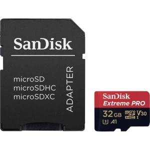 microSDHC kartica 32 GB SanDisk Extreme® Pro Class 10, UHS-I, UHS-Class 3, v30 Video Speed Class Uklj. SD-adapter, Standard slika
