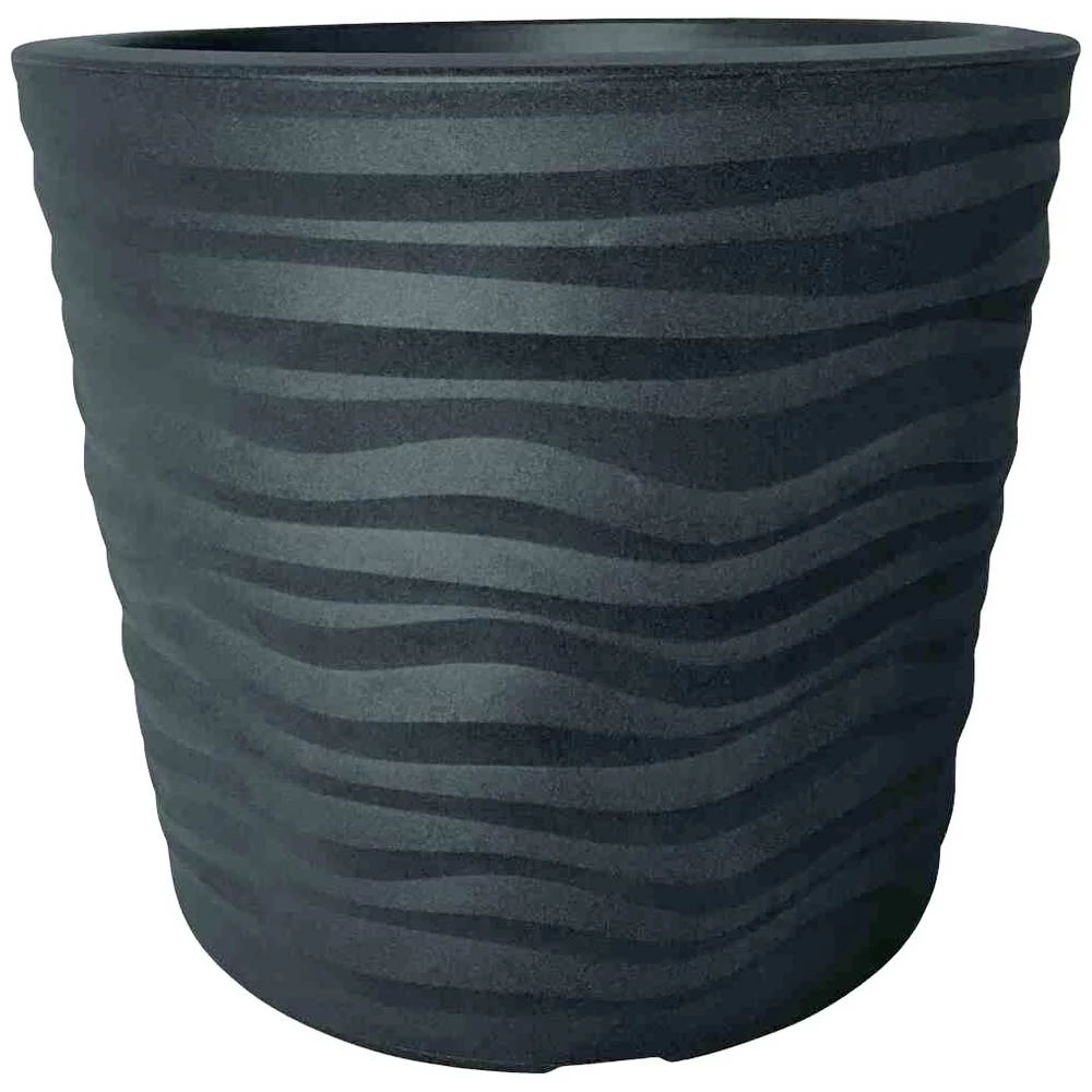 Siena Garden 45-50-02-GA 455002GA posuda za biljke plastika antracitna boja slika