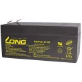 Long WP3.3-12 WP3.3-12 olovni akumulator 12 V 3.3 Ah olovno-koprenasti (Š x V x D) 134 x 65.5 x 67 mm plosnati priključak 4.8 mm nisko samopražnjenje, bez održavanja slika