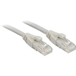 LINDY 45402 RJ45 mrežni kabel, Patch kabel cat 6 U/UTP 1.00 m siva sa zaštitom za nosić 1 St.