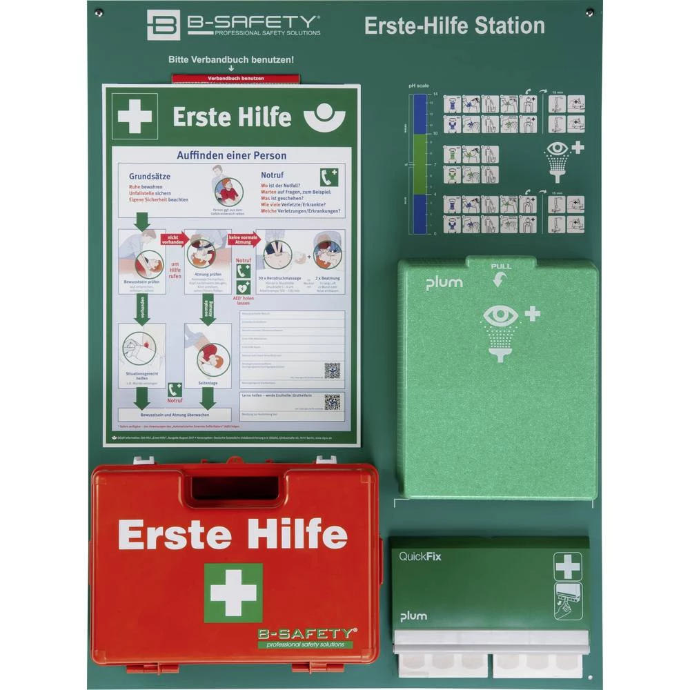 B-SAFETY EH-ST9-157 kovčeg prve pomoći DIN 13157, DIN EN 15154-4:2009 600 x 800 x 150 crvena, zelena slika