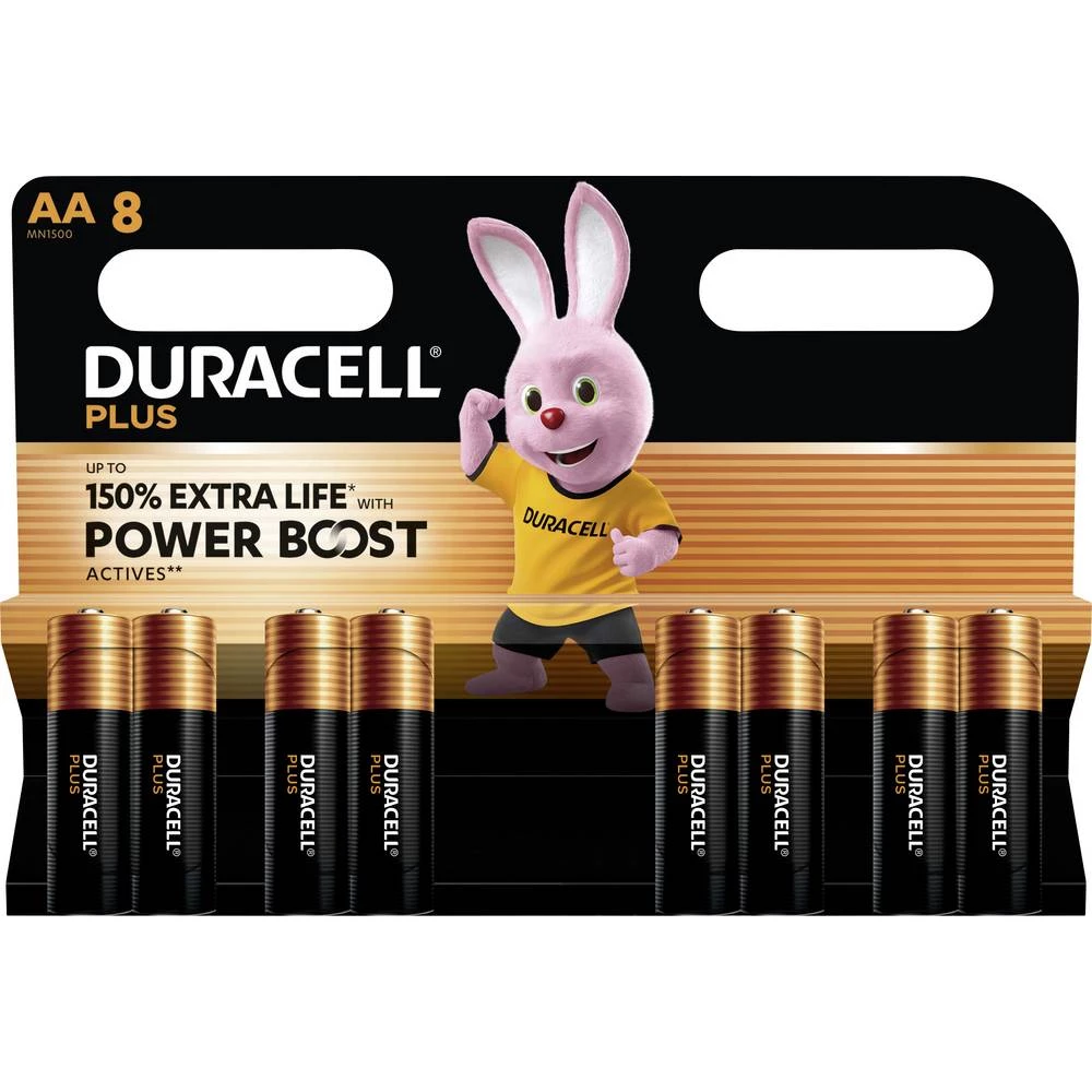 Duracell Plus Power Boost mignon (AA) baterija alkalno-manganov 1.5 V 8 kom. slika