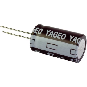 Yageo standardni elektrol. kondenzator SE100M0100B5S-1019 (OxV) 10 mm x 19 mm slika