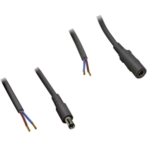 BKL Electronic Niskonaponski priključni kabel Niskonaponski konektor, Niskonaponski adapter-Kabel bez kraja 5.50 mm 2.10 mm 2.10 slika