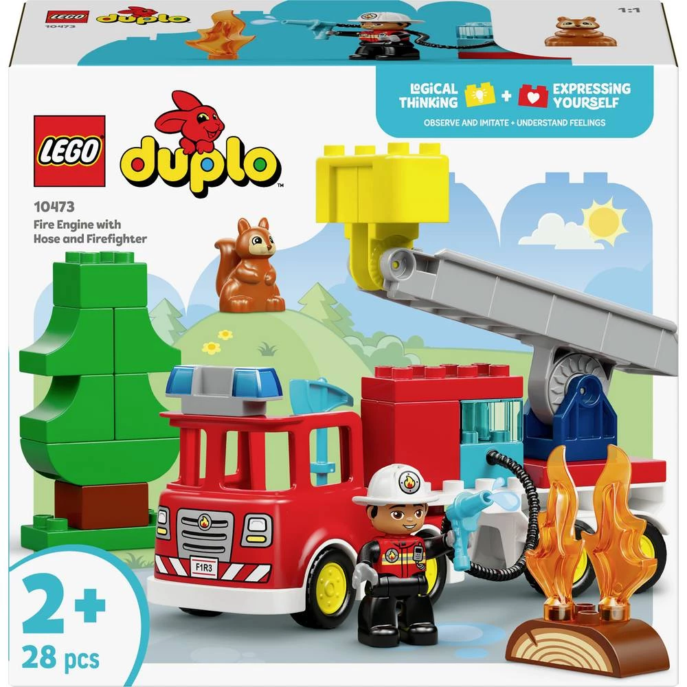 10473 LEGO® DUPLO® Vatrogasno vozilo s crijevom i vatrogascem (10473) slika