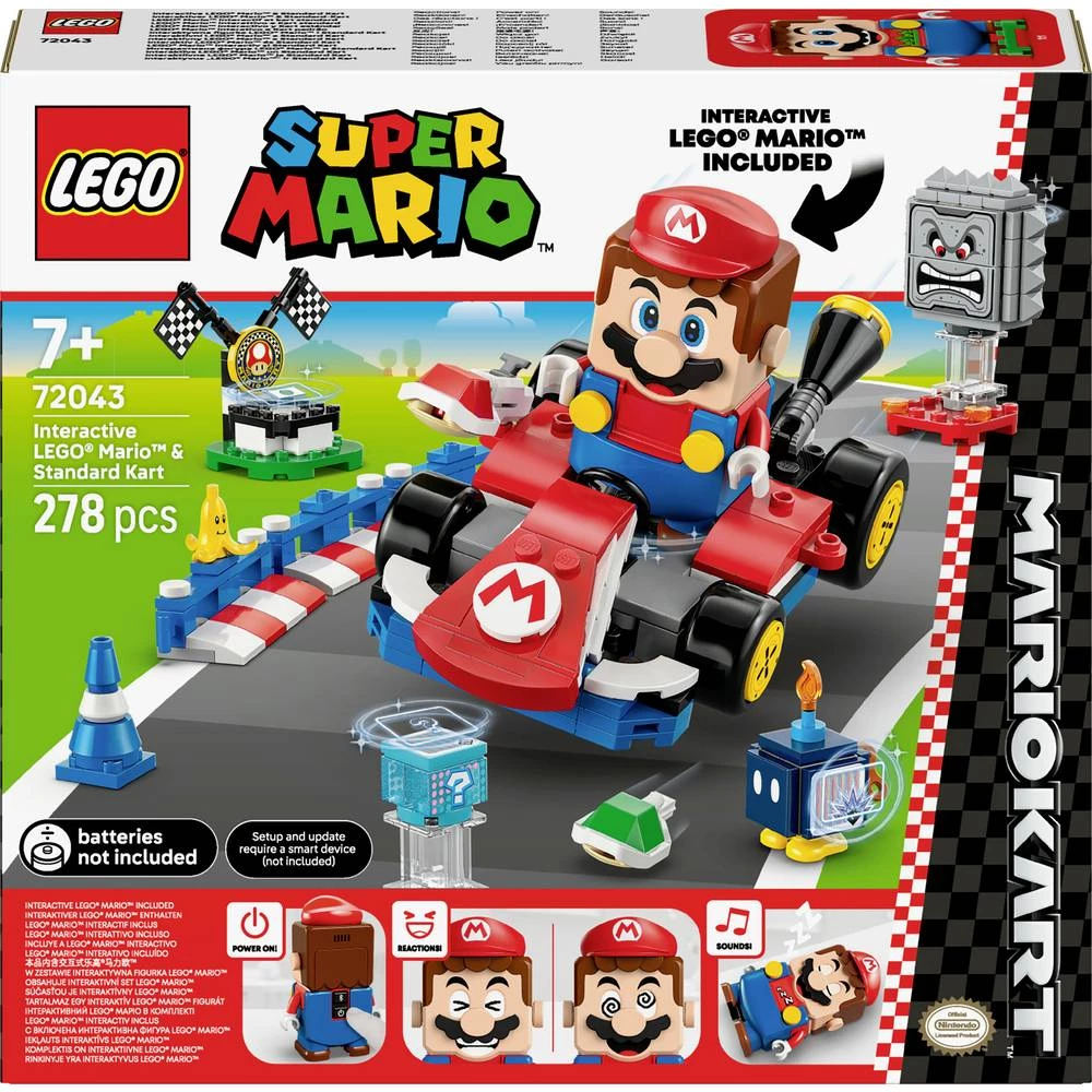 72043 LEGO® Super Mario™ Mario Kart™ – Interaktivni LEGO® Mario™ i standardni karting slika