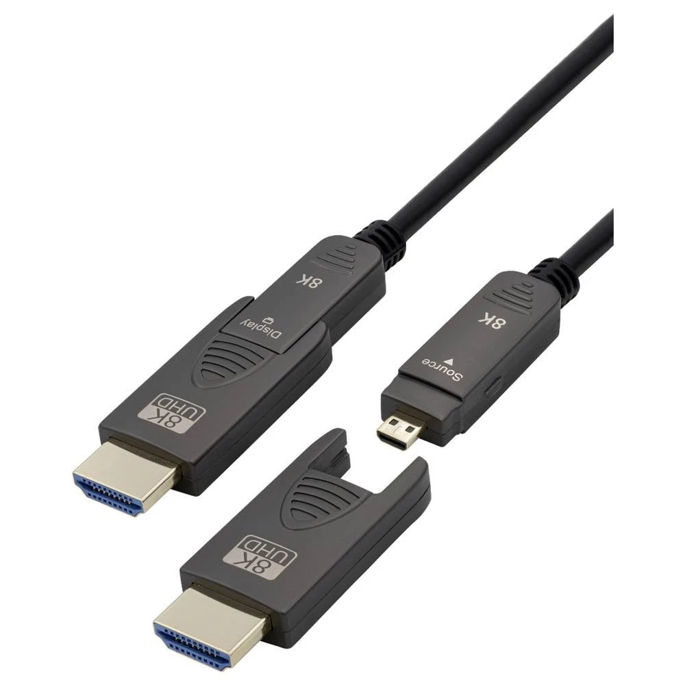 Maxtrack HDMI priključni kabel  20 m crna C504-20ML 8K UHD HDMI kabel slika