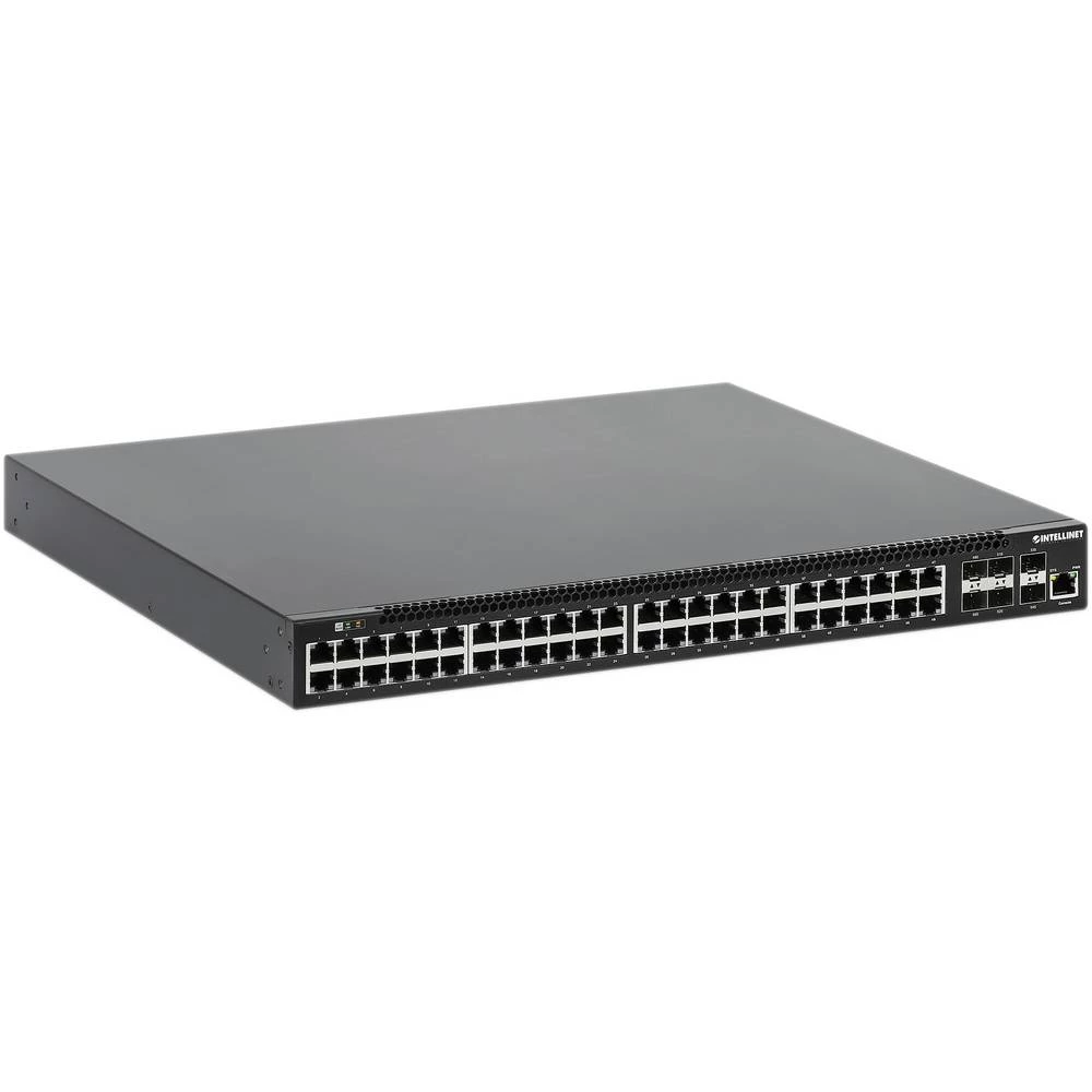 Intellinet 54-Port L3 Fully Managed PoE+ Switch mit 48 Gigabit-Ports und 6 SFP+ Uplinks 19" mrežni prekidač 10 / 100 / 1 slika