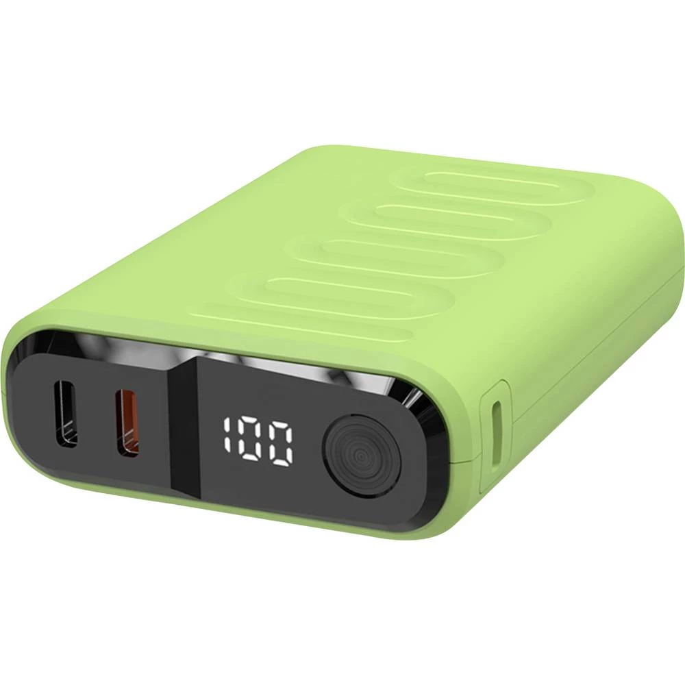 RealPower REALPOWER PB-10000 C powerbank (rezervna baterija) 10.000 mAh Power Delivery svijetlozelena slika