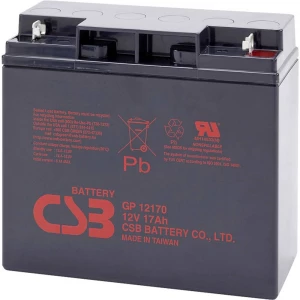 olovni akumulator 12 V 17 Ah CSB Battery GP12170 GP12170 olovno-koprenasti (Š x V x d) 181 x 167 x 76 mm M5 vijčani priključak b slika