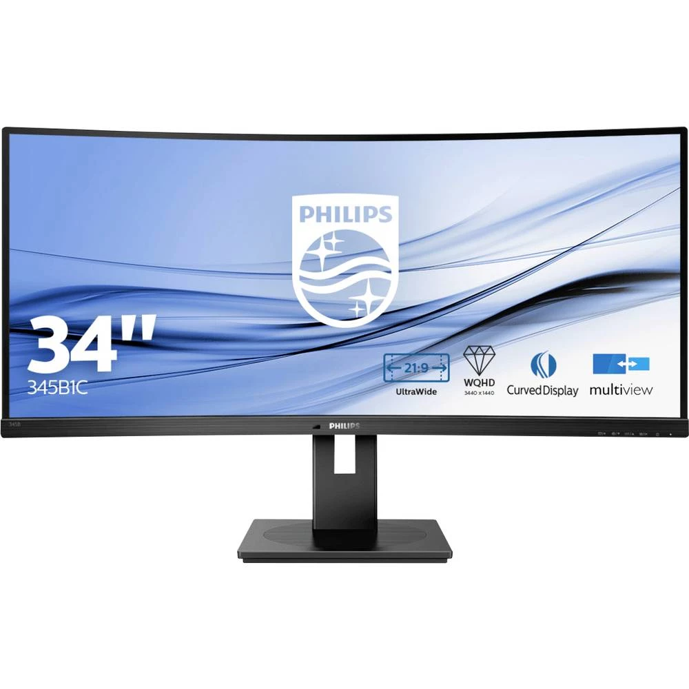 Philips Monitore 345B1C LCD zaslon Energetska učinkovitost 2021 G (A - G) 86.4 cm (34 palac) 3440 x 1440 piksel 21:9 5 m slika