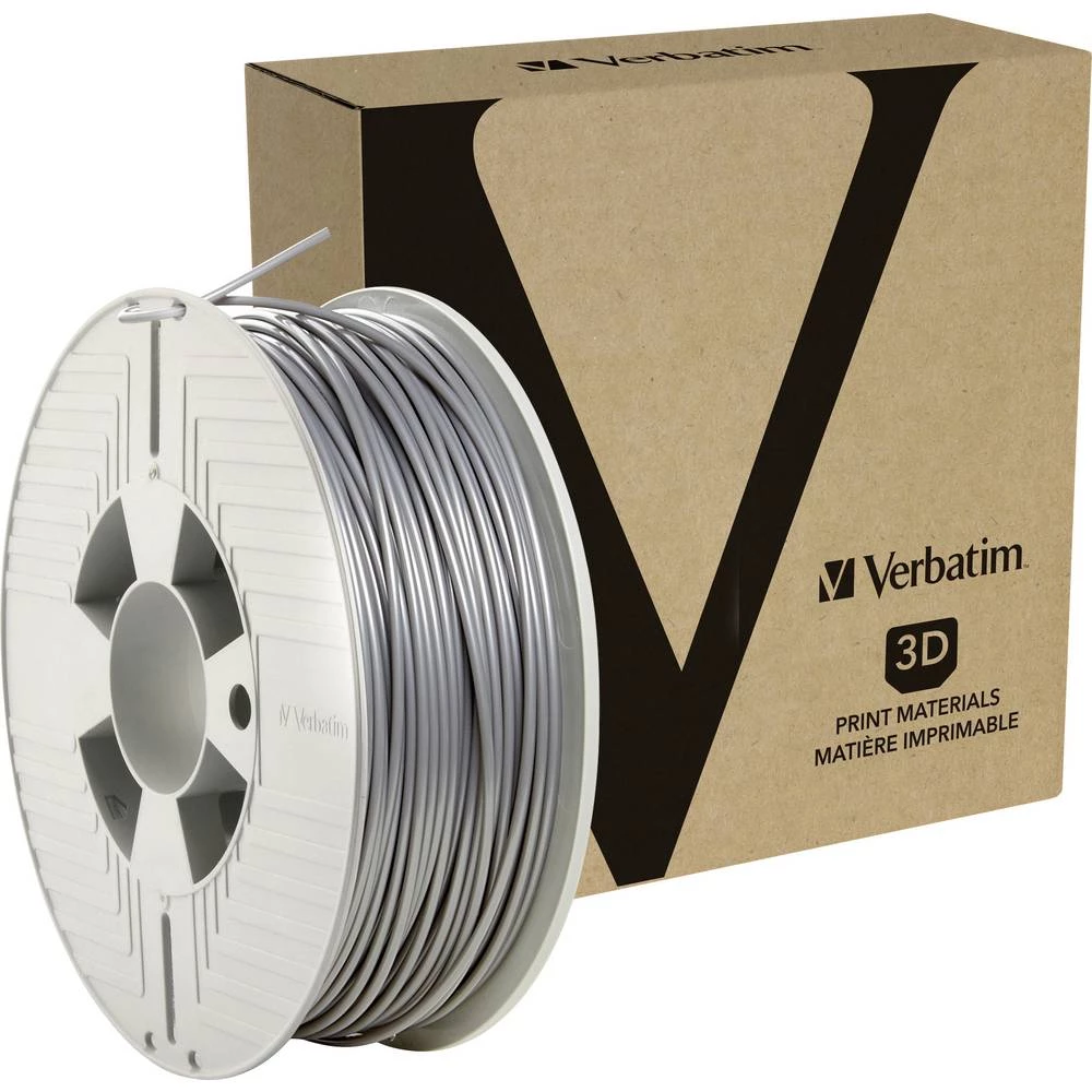 Verbatim 55036 55036 3D pisač filament ABS plastika visoka krutost 2.85 mm 1 kg aluminijsko-siva boja 1 kom. slika