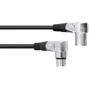Omnitronic 30220630 XLR priključni kabel [1x XLR utikač 3-polni - 1x XLR utičnica 3-polna] 1.50 m crna slika