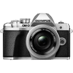 Digitalni fotoaparat Olympus OM-D E-M10 Mark III Kit Uklj. M 14-42 mm + 40-150 mm 17.2 MPix Srebrna WiFi, Full HD video zapis, O