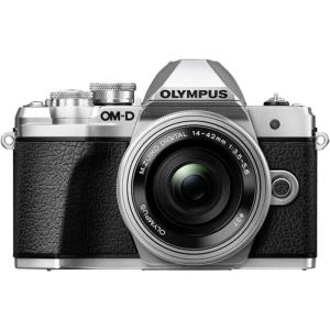 Digitalni fotoaparat Olympus OM-D E-M10 Mark III Kit Uklj. M 14-42 mm + 40-150 mm 17.2 MPix Srebrna WiFi, Full HD video zapis, O slika