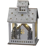 Konstsmide 3278-210 drvena figura kuća, tržnica toplo bijela LED toplo-bijela timer, s prekidačem