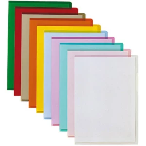 Bene Zaštitni list DIN A4 Tvrda PVC plastika 0.15 mm u boji razvrstana, Stakleno prozirna, Žuta, Narančasta, Crvena, Ljubičasta, slika