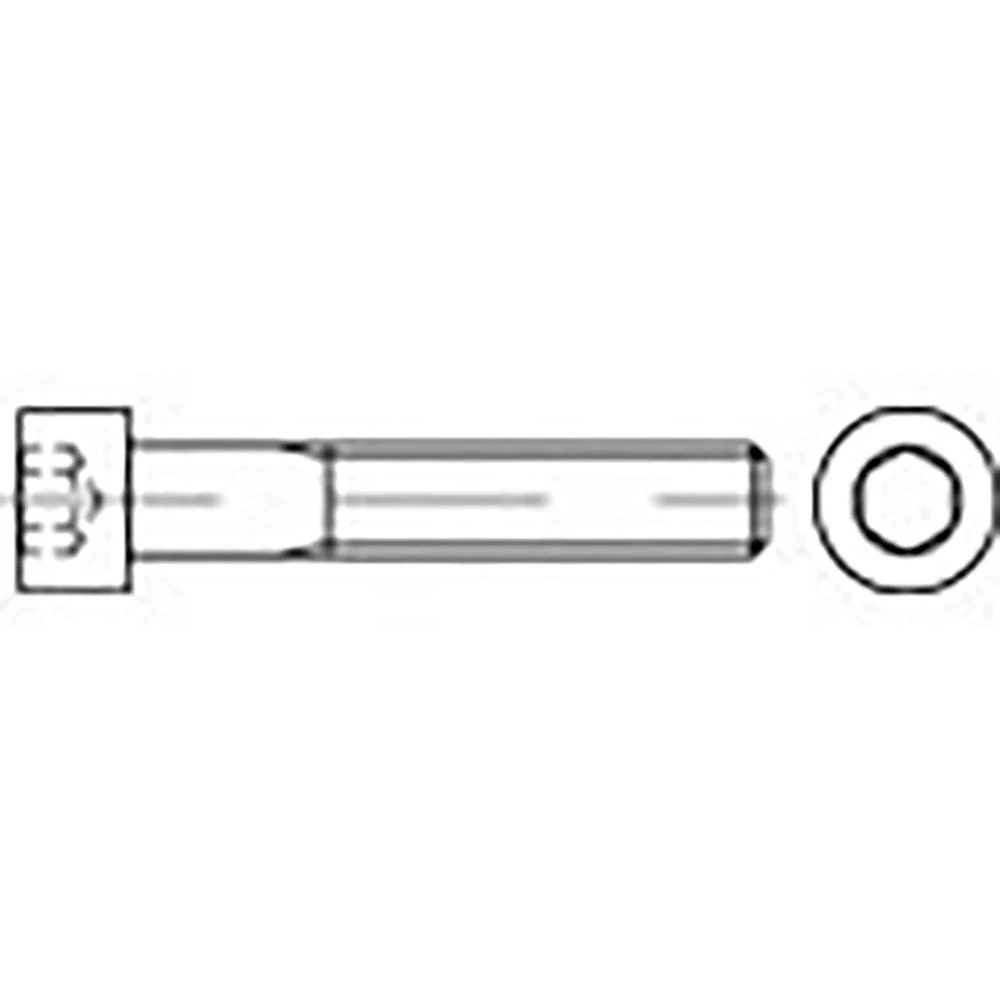 TOOLCRAFT  TO-6855831 vijci s cilindričnom glavom  M3 10 mm unutarnji šesterostrani DIN 912   čelik  500 St. slika