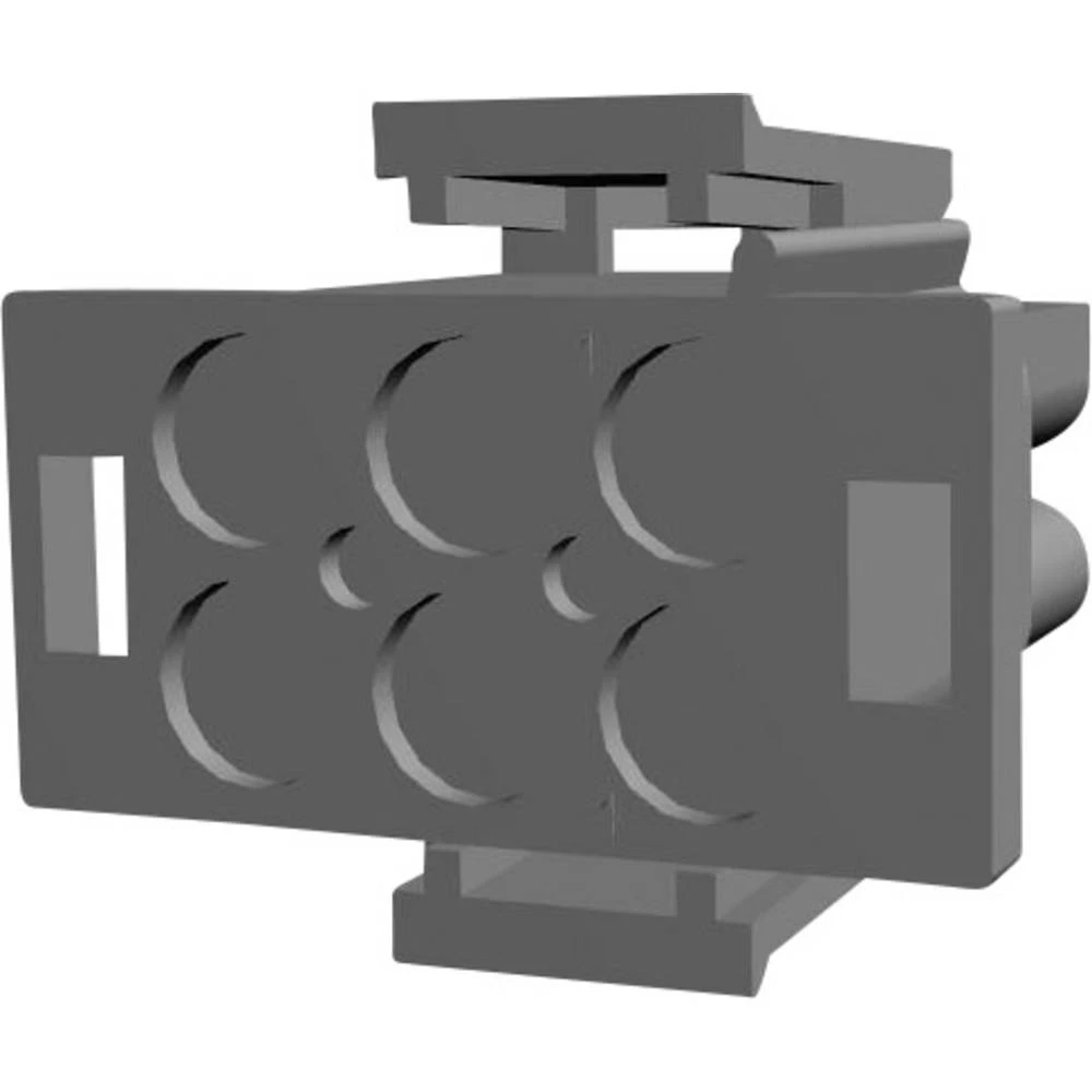 TE Connectivity kućište kabelskog utiča Universal-MATE-N-LOK Ukupan broj polova 6 Raster: 6.35 mm 1-480704-0 1 St. slika