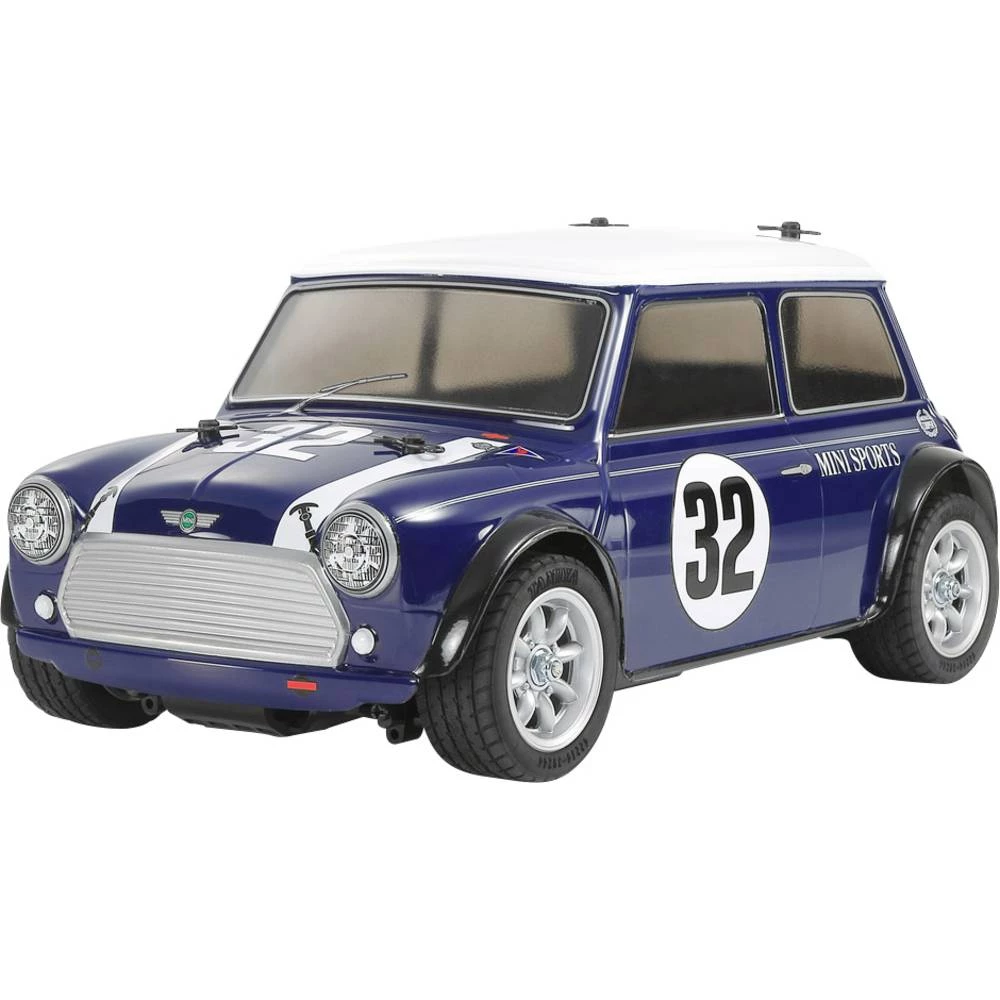 Tamiya RC Mini Cooper Racing MB-01 plava boja 1:10 RC model automobila električni cestovni model pogon na prednje kotače slika