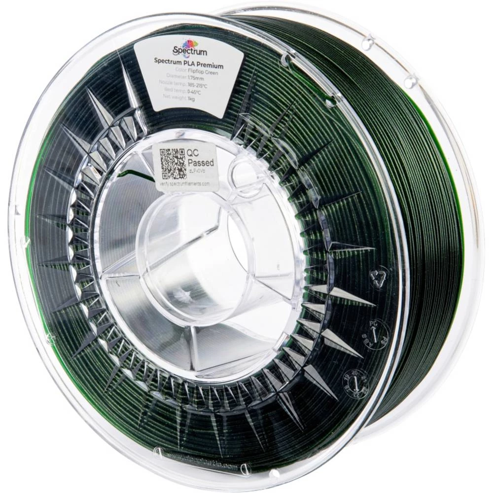 Spectrum Filaments 80896 PLA Premium 3D pisač filament PLA visoka vlačna čvrstoća 1.75 mm 1000 g flipflop green, zelena slika