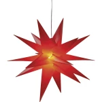 LED božićna zvijezda S timerom Toplo-bijela LED HGD CAS5161 Crvena