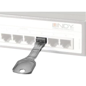 LINDY zaključavanje RJ45 LAN priključka   10-dijelni komplet crna  uklj. 1 ključ 40470 slika