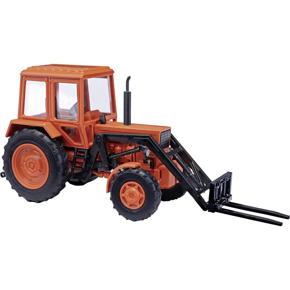 Busch 51308 h0 model poljoprivrednog stroja Belarus MTS82, prednji utovarivač i vile slika