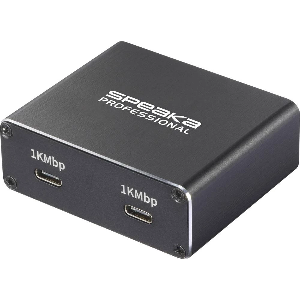 SpeaKa Professional SP-GNS-240 razdjelnik 2 ulaza USB-C® 1 GBit/s USB napajanje slika