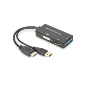 AV Pretvarač [HDMI - DVI, VGA, DisplayPort] 3840 x 2160 piksel Digitus AK-330403-002-S slika