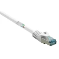Basetech RJ45 BT-2270676 mrežni kabeli, patch kabeli cat 6a S/FTP 0.50 m bijela vatrostalan, sa zaštitom za nosić slika