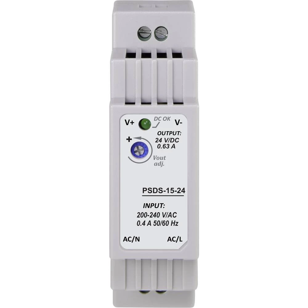 DIN-napajanje (DIN-letva) Basetech PSDS-15-24 24 V 0.63 A 15 W slika
