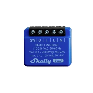 Shelly Plus 1 Mini Gen. 3  bežični prekidač  Wi-Fi, Bluetooth slika